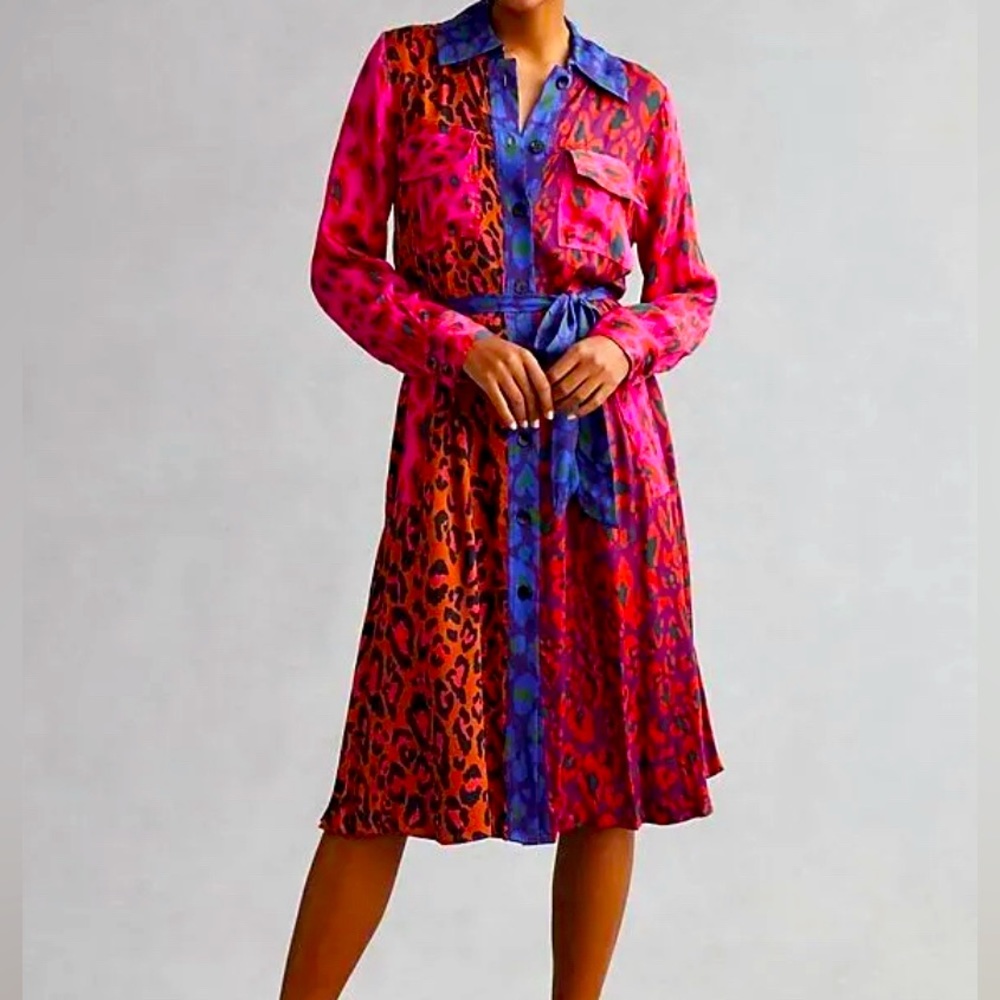 Farm Rio button up Midi dress